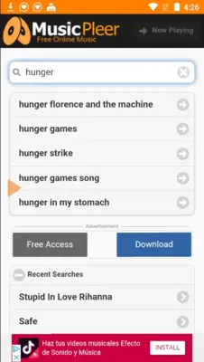MusicPleer - Free Online Music App android App screenshot 3