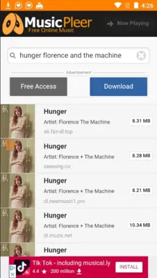 MusicPleer - Free Online Music App android App screenshot 4