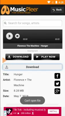 MusicPleer - Free Online Music App android App screenshot 6